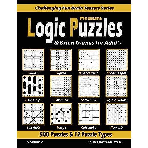 Medium Logic Puzzles & Brain Games For Adults