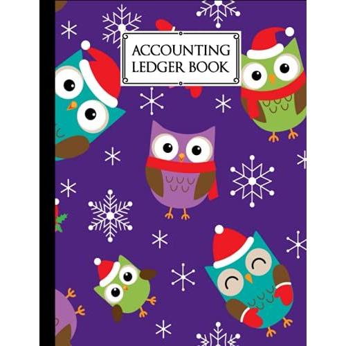 Accounting Ledger Book: Owls Cover | For Bookkeeping | 6 Column | Size 8.5" X 11" By Anatoli Ruf