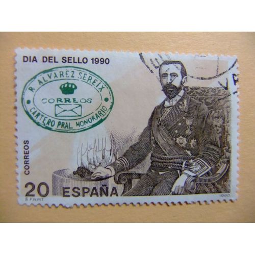 31 Espagne 1990 / Jour Du Timbre - Rafael Alvarez / Edifil 3057 Fu Yvert 2671 Fu