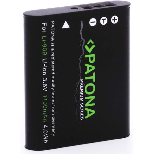 Premium Li-90B Li-92B et DB-110 Batterie (véritable 1100mAh) Système Intelligent - Ricoh Theta X GR III Olympus XZ-2 Tough TG-1 TG-2 TG-3 TG-4 TG-5 TG-6 TG-7 SH-50 SH-60 SP-100 EE SH-1 SH-2