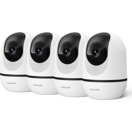 Caméra De Surveillance Intérieure 4mp Wifi Ip Caméra Pour Animaux De Compagnie Surveillance Intérieure Avec App,360° Auto Suivi Babyphone Avec Caméra,Prend En Charge Alexa/Google Home/2.4ghz