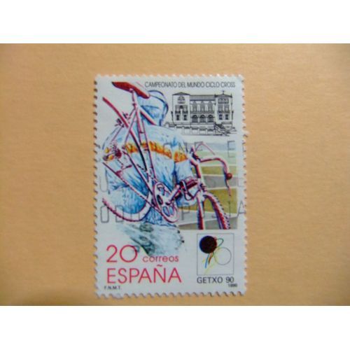 31 Espagne 1990 / Cyclo-Cros Getxo 90 / Edifil 3048 Fu Yvert 2662 Fu