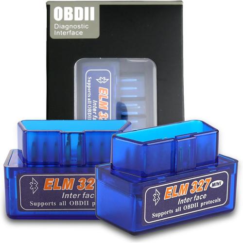 2 Pcs Outil De Diagnostic Auto Obd2,Obd2 Bluetooth,Obd2 Diagnostic Voiture Multimarque,Mini Bluetooth Obd Ii Eobd Scanner Adaptateur Moteur Automobile Outil De Diagnostic Lecteur De Code De Défaut