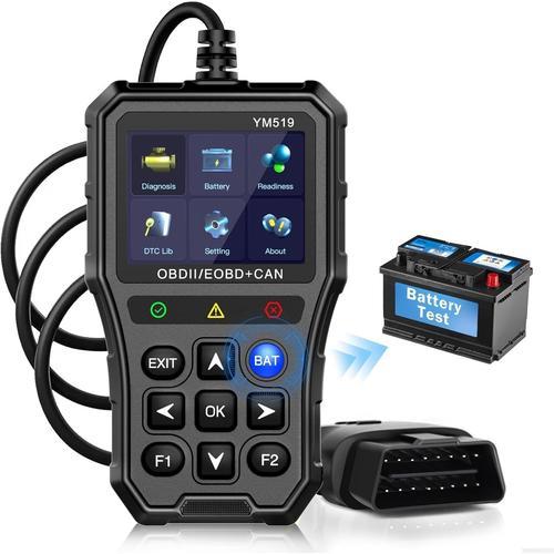 Obd2 Appareil De Diagnostic Pour Voiture Obd2 Scanner 13 Langues Écran Couleur 2,8"" Universel Obd2/Eobd Lecteur De Code D'erreur De Voiture Évaluation Durée De Vie Des Batteries De Véhicules