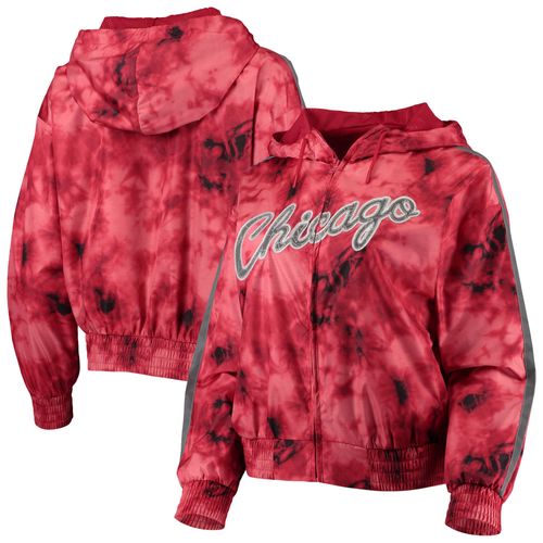 Sweat À Capuche Entièrement Zippé Pour Femme Mitchell & Ness Chicago Bulls Galaxy Sublimé Coupe-Vent