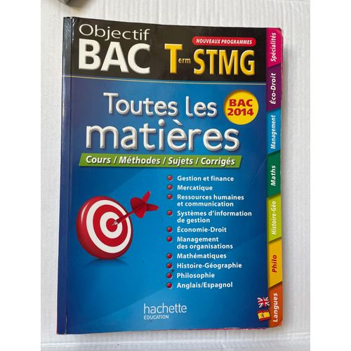 Livre Objectif Bac Terminal Stmg