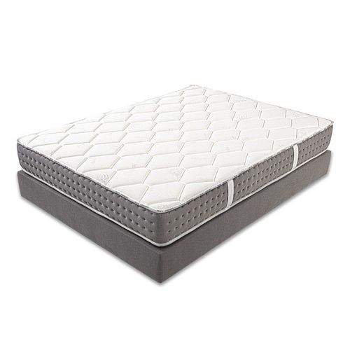 Matelas Talia (24cm) Ressorts Ensachés, Mousse Haute Densité, Indépendance De Couchage, Soutien Ferme, Face Été/Hiver - Blanc, 140x190cm