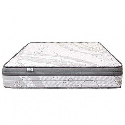 Matelas Relax (26cm), Ressorts Ensachés, Mousse Haute Densité, Indépendance Du Couchage, Soutien Ferme, Face Été/Hiver - Blanc, 160x200cm
