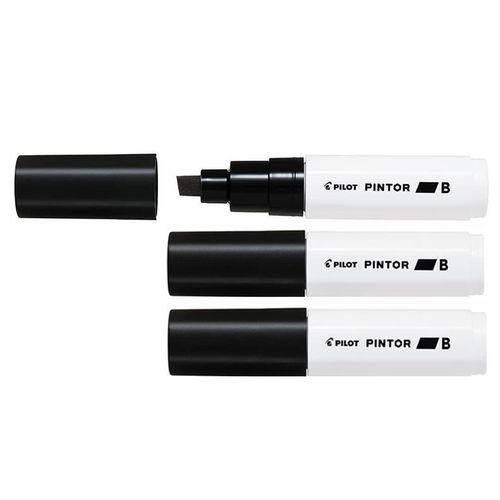 Pilot Lot De 3 Marqueurs ? Pigment Pintor, Broad, Noir