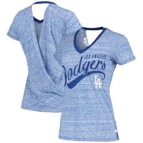 T-Shirt À Encolure En V Pour Femme Touch Royal Los Angeles Dodgers Hail Mary