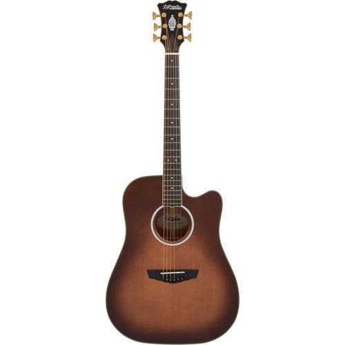 D'angelico Excel Bowery Dreadnought Ce Autumn Burst Guitare ?Lectro-Acoustique Folk Avec Housse