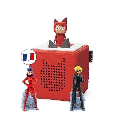tonies® - Coffret Toniebox Miraculous - Rouge - Boite à histoire