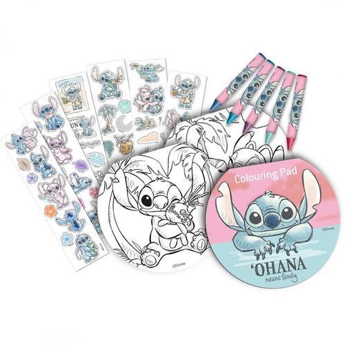 Set Coloriage Et Stickers Stitch & Angel Disney