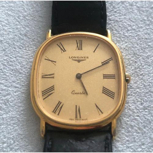 Longines Tonneau 4301 Quartz Vintage Plaqué 18k Or