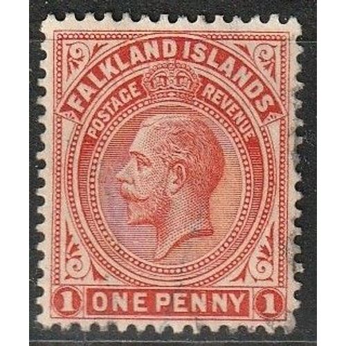 Timbre Oblitéré Falkland Islands (Iles Malouines) Roi George V 1912 N° 27