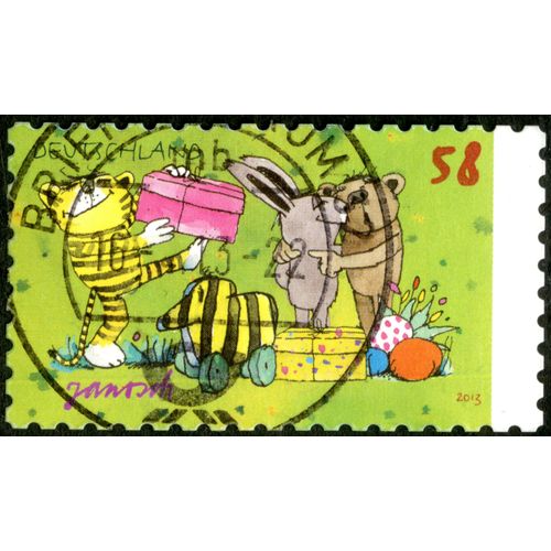 Timbre Oblitéré Deutschland, Janosch, 2013, 58