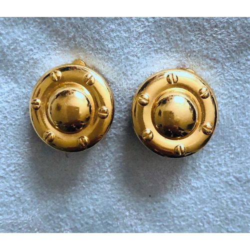 Clips Gross Vintage 1980 Plaqué Or