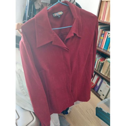 Surchemise Rouge Bordeaux Taille 40