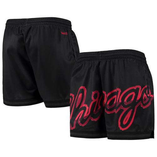 Short En Filet Big Face 4.0 Des Chicago Bulls Pour Femme Mitchell & Ness, Noir