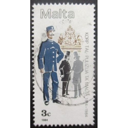 Malte N°687 Policier De 1814 Oblitéré