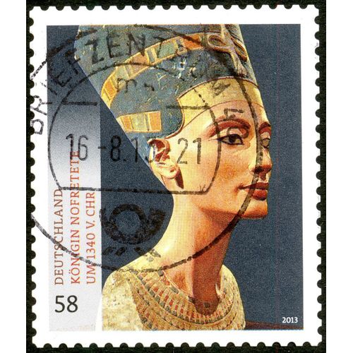 Timbre Oblitéré Deutschland, Königin Nofretete Um 1340 V. Chr., 2013, 58