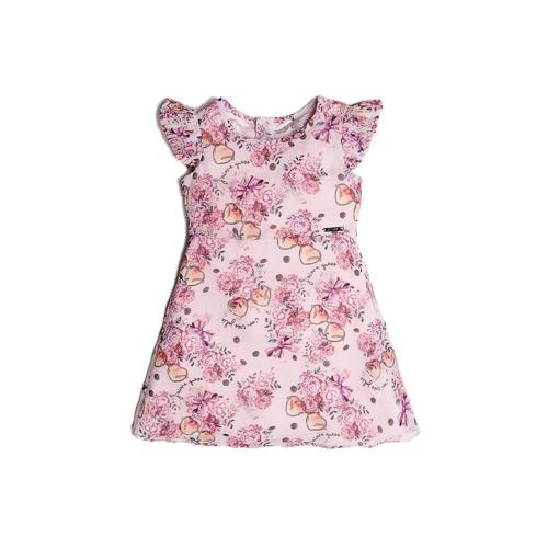 Guess Robe Fille Imprim? Fleurs Rose K91k24