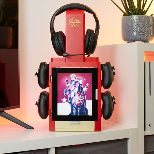 Numskull - Fallout - Meuble De Rangement Lumineux Inspiré De Nuka Cola Pour 4 Manettes - 10 Jeux - 1 Casque