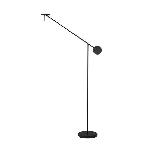 Grok Invisible - Lampadaire Led Dimmer Tactile Noir Mat 765lm 2700k