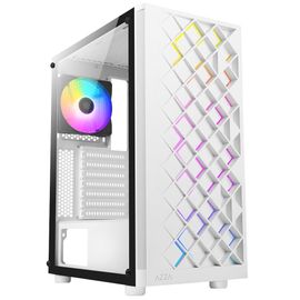 Boitier PC Moyen Tour ATX Azza Spectra RGB avec panneau vitré - Blanc