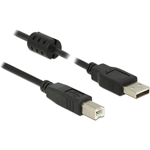 Delock Câble USB Type A -> B Mâle/Mâle 2m Noir
