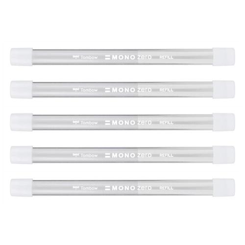 Tombow Lot De 5 Tubes De 2 Recharges Pour Stylo Gomme Mono Zero Pointe Ronde 2,3 Mm