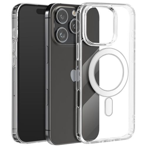 Coque Magsafe Pour Iphone 16 Pro Polycarbonate Contour Silicone Transparent
