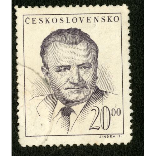 Timbre Oblitéré Ceskoslovensko, 20.00