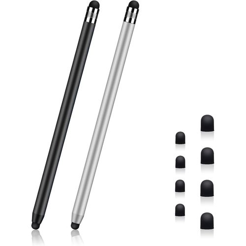 Stylets Pour Écrans Tactiles, Paquet De 2 Stylets Tactiles Capacitifs Universels Pour Tablettes, Ipad Mini, Ipad Pro, Ipad Air, Smartphones, Tous Les Appareils À Écran Tactile Universels