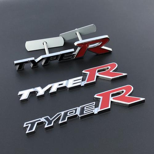 Badges Autocollants 3d En Métal Pour Honda Civic Fit Accord Type R Et Type S Badges De Calandre Avant Logo De Coffre De Type R S Accessoires