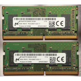 RAM SODIMM 2x4GB Micron DDR4 2400MHz