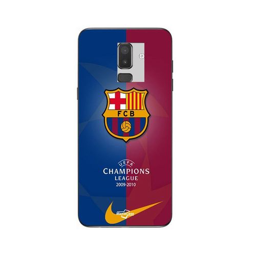 Coque Samsung Galaxy J8 2018 Barcelone Fc Real Madrid Champions League