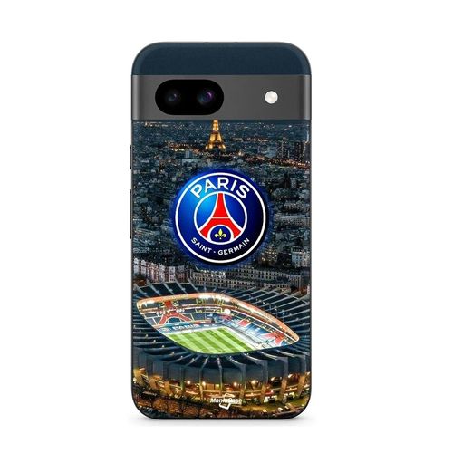 Coque Google Pixel 8a Psg Logo Stade Nuit Tour Eiffel