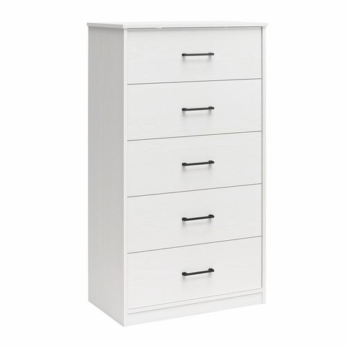 Commode Avec 5 Tiroirs En Effet Bois Blanc