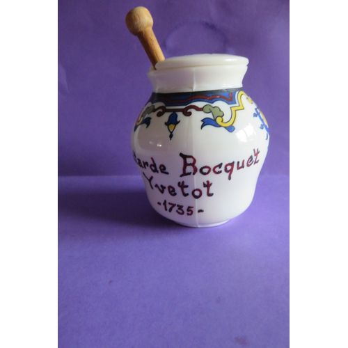 Ancien Pot Moutarde Bocquet Yvetot 1735 +