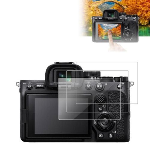 Protecteur d'écran LCD,3 pièces,en verre trempé pour Sony Alpha A7IV/A7M4/A74 9H 0.3mm,Film de protection pour appareil photo
