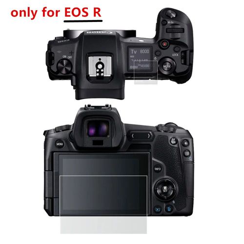 Film auto-adhésif pour grand écran LCD et l'horloge,petit couvercle de protection d'écran pour appareil photo EOS R