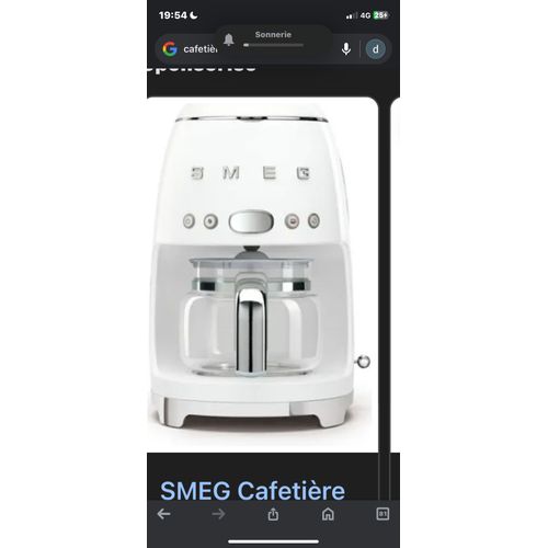 Caftiere Smeg blanche