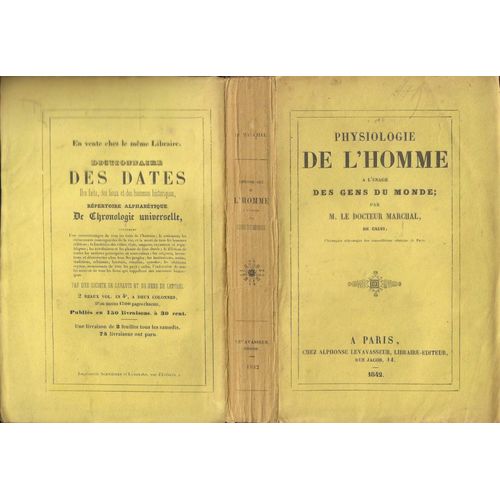 Physiologie De L' Homme À L' Usage Des Gens Du Monde
