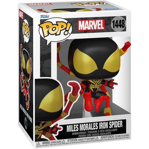 Figurine Funko Pop - Marvel Comics N°1448 - Miles Morales Iron Spider [Avec Chase] (83753)