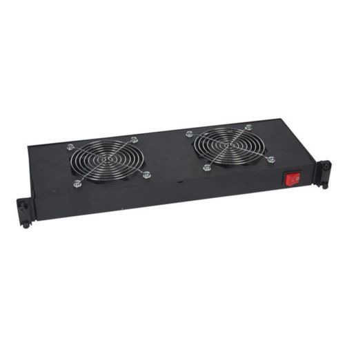 Tiroir avec 2 ventilateurs 230V - 1U - Profondeur 150mm - Baie 19" - LEGRAND - Ref 0 464 89