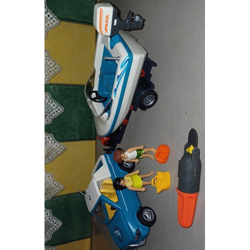 Playmobil Voiture Et Bateau
