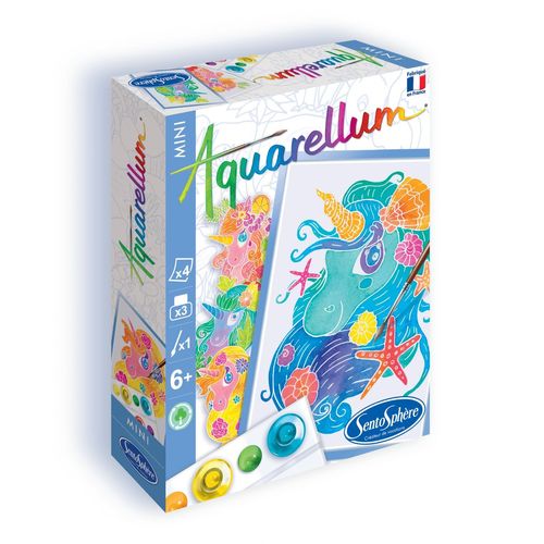 Aquarellum Aquarellum Mini - Licornes 4 Planches