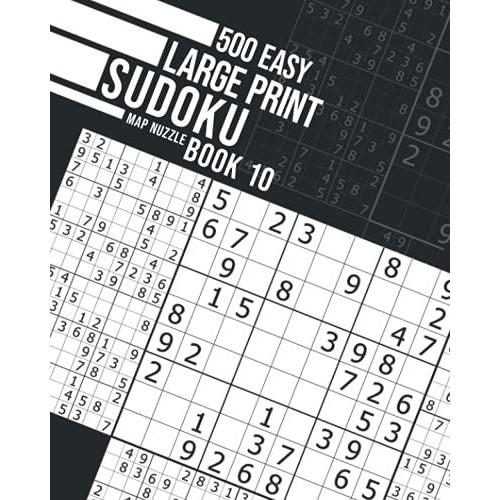500 Easy Large Print Sudoku Book 10