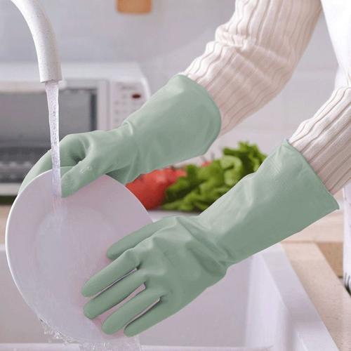 1 paire de gants en caoutchouc gants de nettoyage pour lave-vaisselle gant  en caoutchouc domestique pour le travail accessoires de cuisine outils de  nettoyage de cuisine
